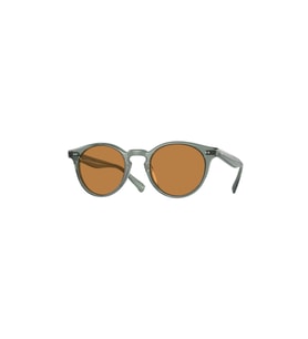 OLV5459SU178253 Unisex Güneş Gözlüğü Mavi Kemik Çerçeve Kahverengi Lens UV400