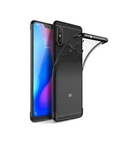 Xiaomi Redmi Note 5 Pro Köşeleri Renkli Şeffaf Kılıf (Siyah)