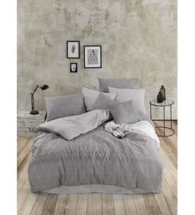 BEGENALHOME RANFORCE LIGHT Antrasit Dream Nevresim Takımı  Çift Kişilik