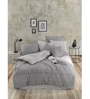 BEGENALHOME RANFORCE LIGHT Antrasit Dream Nevresim Takımı  Çift Kişilik