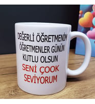 Öğretmenler Günü Tasarımlı Kupa Bardak