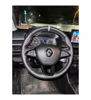 DİKİŞLİ DİREKSİYON KILIFI NOKTALI DAMARLI GRİ YÜZÜK GRİ DİKİŞ RENAULT TALİANT İÇİN