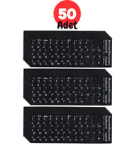 MN6 MR01 Rusça Klavye Sticker/Kaliteli Pvc-50 Adet/Rusça İngilizce Klavye Etiketi-Rusça PC Keyboard Sticker