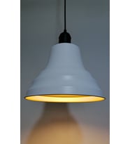 RİOLİGHT RETRO BEYAZ İÇİ GOLD TEKLİ METAL SARKIT ÇAP: 27CM (Siyah)