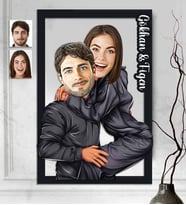 Kişiye Özel 3D  Ahşap Tablo Sevgili 30x40 -44