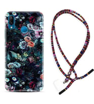 Huawei P20 Lite Mate 10 20 Lite Pro P40 Lite KılıfBoyun Asklı Rasta Silikon Great Flowers 1304