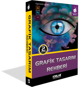 KODLAB YAYIN GRAFİK TASARIM REHBERİ EĞİTİM KİTABI (Siyah - Beyaz)