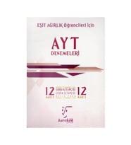 Karekök Yayınları Karekök Ayt 12 Denemeleri Eşit Ağırlık (Çok Renkli)