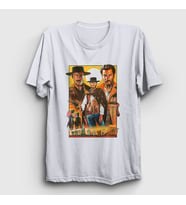 Presmono Unisex Beyaz Poster Film The Good The Bad And The Ugly T-Shirt 252448tt