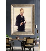 Gümüş Çerçeveli Atatürk Tablo za291