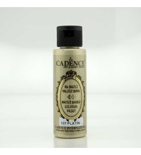 Cadence Su Bazlı Yaldız 70 ml. 107 Platin 