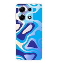PrintiFy İnfinix Note 30 5G Uyumlu Kamera Korumalı Renkli Desen Tasarımlı Şeffaf Silikon Kılıf