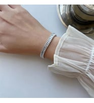 Baget Gümüş Rengi Bileklik Sns400374