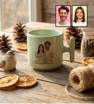 Kişiye Özel Karikatür Yemek Yapan Romantik Çift T Pastel Kupa Sevgililer Günü Hediyesi