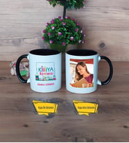 Kimya Öğretmeni Kupa Bardak Siyah Fotoğraflı Öğretmenler Günü Hediyesi
