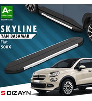 S-Dizayn Fiat 500X Skyline Aluminyum Yan Basamak 173 Cm 2014 Üzeri A+ Kalite