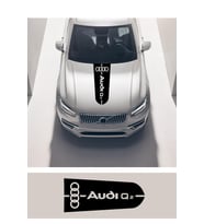 Audi Q2 İçin Uyumlu Aksesuar Oto Kaput Şerit Sticker 75 Cm