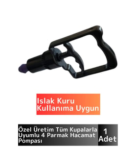 Premium Yüksek Kaliteli Tüm Kupalara Uyumlu Islak Kuru Kullanıma Uygun 4 Parmak Hacamat Pompası