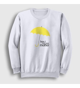 Presmono Unisex Beyaz Umbrella How I Met Your Mother Sweatshirt 196120tt (Beyaz)