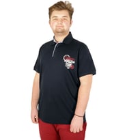 Mode XL Büyük Beden T-shirt Polo Team 21308 Lacivert