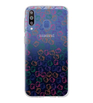 Samsung Galaxy M30 Kapak Hello Kitty Tasarımlı Şeffaf Silikon Kılıf