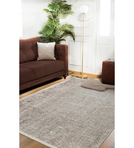 Dijital Kaymaz Yıkanabilir Krem Modern Salon Halısı Mutfak Halısı Koridor Halısı Yolluk HLN745