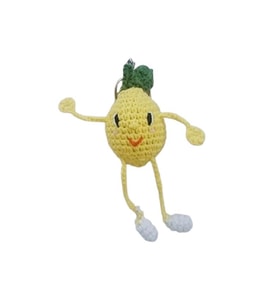 Maskot Limon Amigurumi Organik Anahtarlık Oyuncak