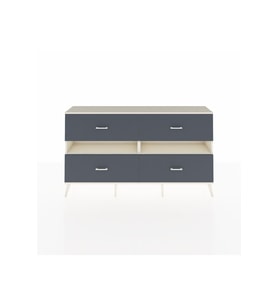 Arges Konsol 2 Raflı 4 Çekmeceli  176x30x99 Aytaşı-Aytaşı/Antrasit