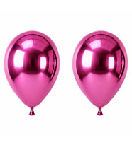 Pembe Renk Lateks krom Balon (45 cm) - 2 Adet