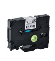 Tonersepeti Brother  TZe-M931 Mat Gümüş üzerine Siyah Muadil Etiket 12mm