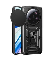 Xiaomi Mi 13 Ultra Uyumlu Kılıf Magnetik Standlı Kamera Korumalı Zore Sürgülü Vega Kapak