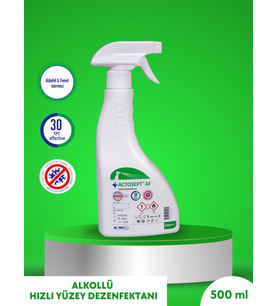 ACTOSEPT® AF 500 ml 2 adet  Kullanıma Hazır Alkollü Yüzey Dezenfektanı 30 saniyede Etkili