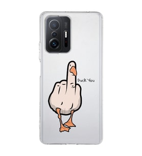 Xiaomi Mi 11T - 11T Pro Uyumlu Duck You Tasarımlı Şeffaf Telefon Kılıfı