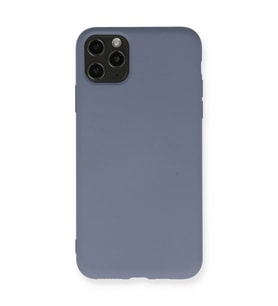 Apple İphone 11 Pro Max Kılıf Nano İçi Kadife Silikon - Gri