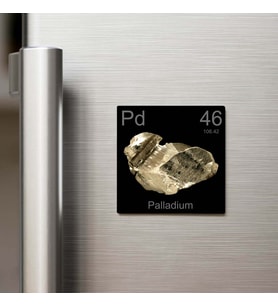 Palladium (Paladyum) Elementi – Buzdolap Magneti – 9x9 cm