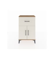 Arges Komodin Tek Raflı Tek Çekmeceli 2 Kapaklı 60x30x96 Çam-Aytaşı