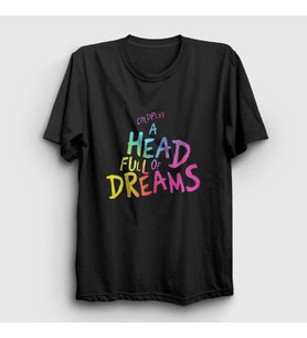 Presmono Unisex Siyah A Head Full Of Dreams Coldplay T-Shirt 468425tt