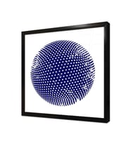 Tablosan Geometrik Tasarım Daire Çerçeveli Cam Tablo