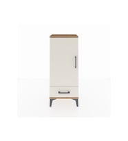 Arges Komodin 3 Raflı Tek Çekmeceli Tek Kapaklı 44x30x106 Çam-Aytaşı