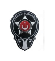 ADALET Bakanlığı Güvenlik Gögüs Arması 3d Plastik,  Yeni Tip, Cırtlı, 1. Kalite (Çok Renkli)
