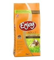 Enjoy Tavuklu Yetişkin Çok Renkli  Kedi Maması 15 Kg