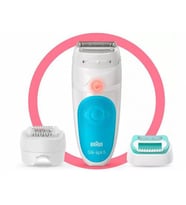 Braun Silk-épil 5 5610 SensoSmart Kablosuz Islak & Kuru 4 Ek Parçalı 3'ü 1 Arada Epilatör