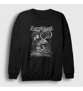 Presmono Unisex Siyah Blacksmith Korpiklaani Sweatshirt 395341tt