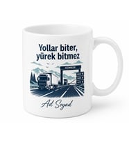 Tır Şoförüne Sınır Geçişi Gümrük Kapısı Takograf Dinlenmesi Kupa Hediye Bardak
