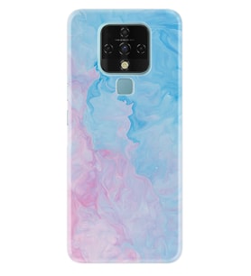 Tecno Camon 16 18P Pova Pova 3 Pova Neo Kılıf Desemli Silikon Pink Blue Abstract 1385