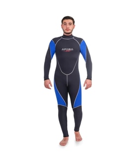 Apnea Sport 3 mm Uzun Dalış Elbise SİYAH/MAVİ-M