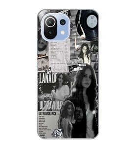 Xiaomi Mi 11 Lite Uyumlu Lana Del Rey Desenli Şeffaf Telefon Kılıfı