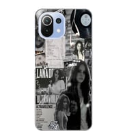 Xiaomi Mi 11 Lite Uyumlu Lana Del Rey Desenli Şeffaf Telefon Kılıfı