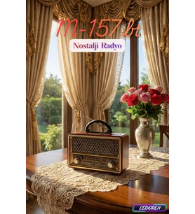 Premium M-157Bt Nostaljik Bluetooth FM Radyo Mp3 24 Cm