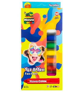 Nova Color Yüz Boyası 10 renk NC213